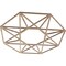 Ekena Millwork Guardian Wood Fretwork Pierced Ceiling Medallion, Red Oak, 24"OD x 9 3/8"ID x 3/8"T CMWP24X24X0375GDRO - alternate 2